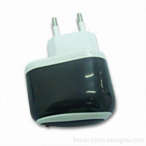 Dual USB Mobile Phone Charger with 12 to 24V DC Input Voltage and LED Indicator, CE/RoHS Approved